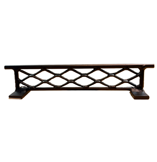 BlueRiver Rails Flat Bar Mid Diamond Weld Oil Rub Bronze 11x2