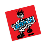Slushcult Dude Sticker Red 3x3