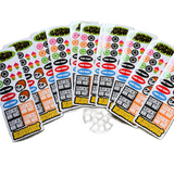 Sluchcult Mini Sicker Sheet Red Orange 6inch