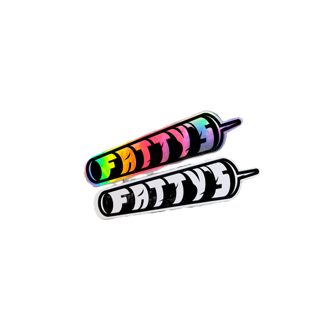 Fattys Joint Sticker 2pack Black 3inch