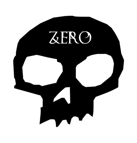 Zero Pleasures Death Skateboard Deck Silver Black 8.25x14.25WB