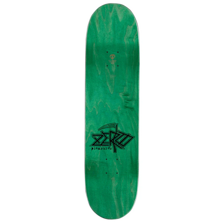 Zero Pleasures Death Skateboard Deck Silver Black 8.25x14.25WB