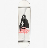 Zero Pleasures Death Skateboard Deck Silver Black 8.5x14.5WB