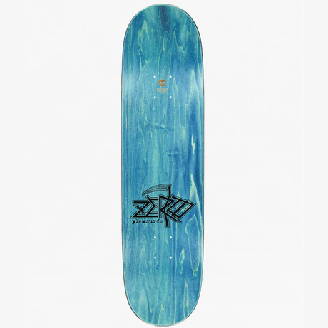 Zero Pleasures Death Skateboard Deck Silver Black 8.5x14.5WB