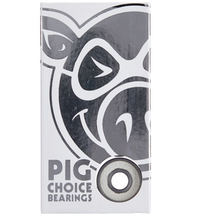 PIG Choice Skate Bearings White 8pack