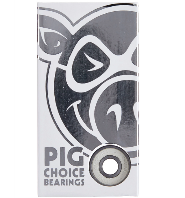PIG Choice Skate Bearings White 8pack