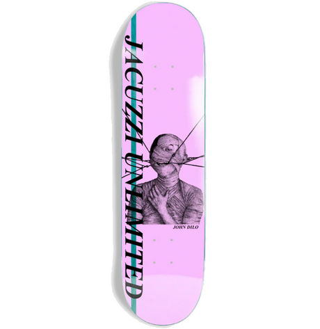 Jacuzzi John Dilo MummyEX7 Skateboard Deck Pink 8.25x14.25WB