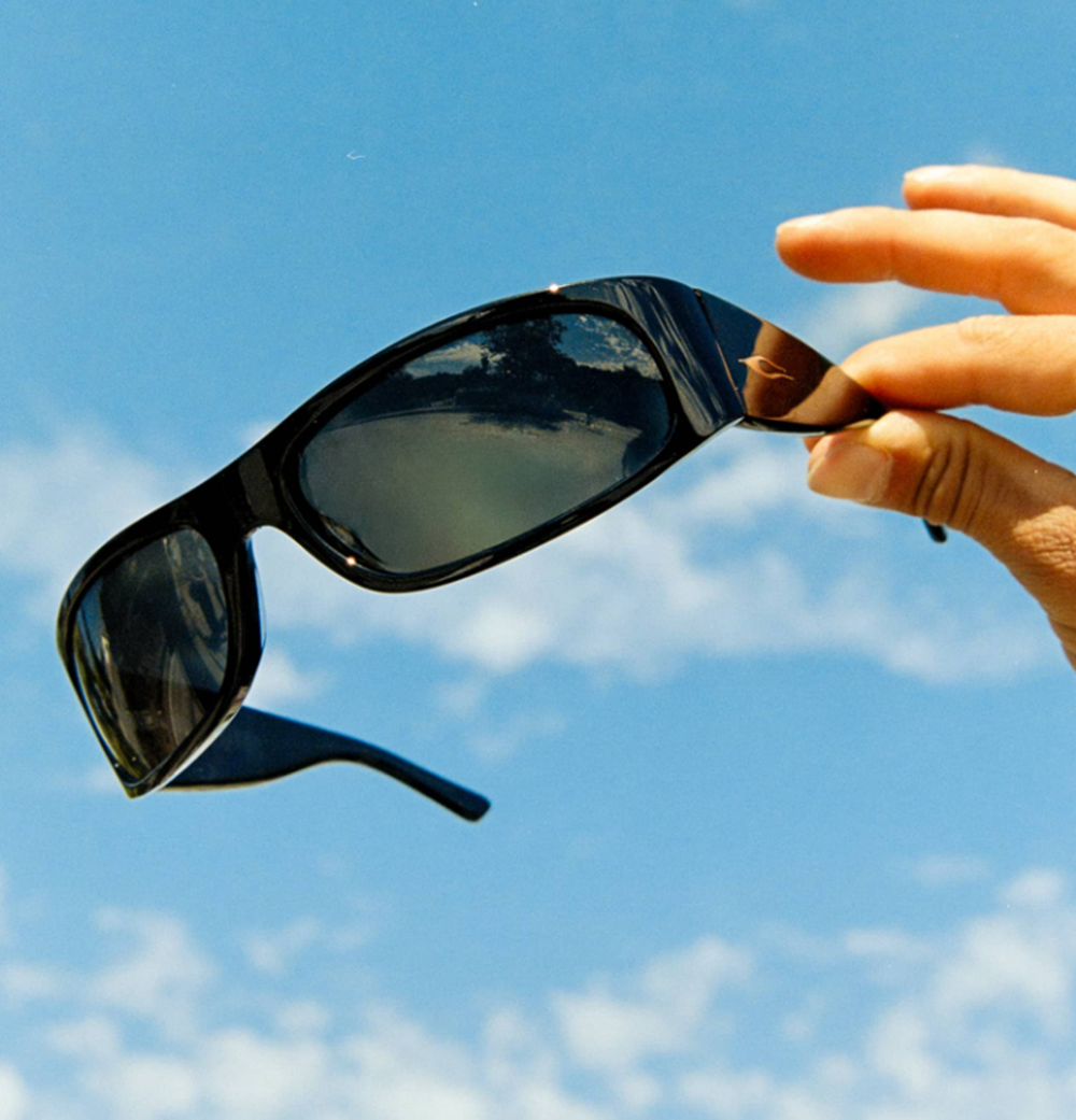 Crap Speed Charm Polarized Sunglasses Black Grey
