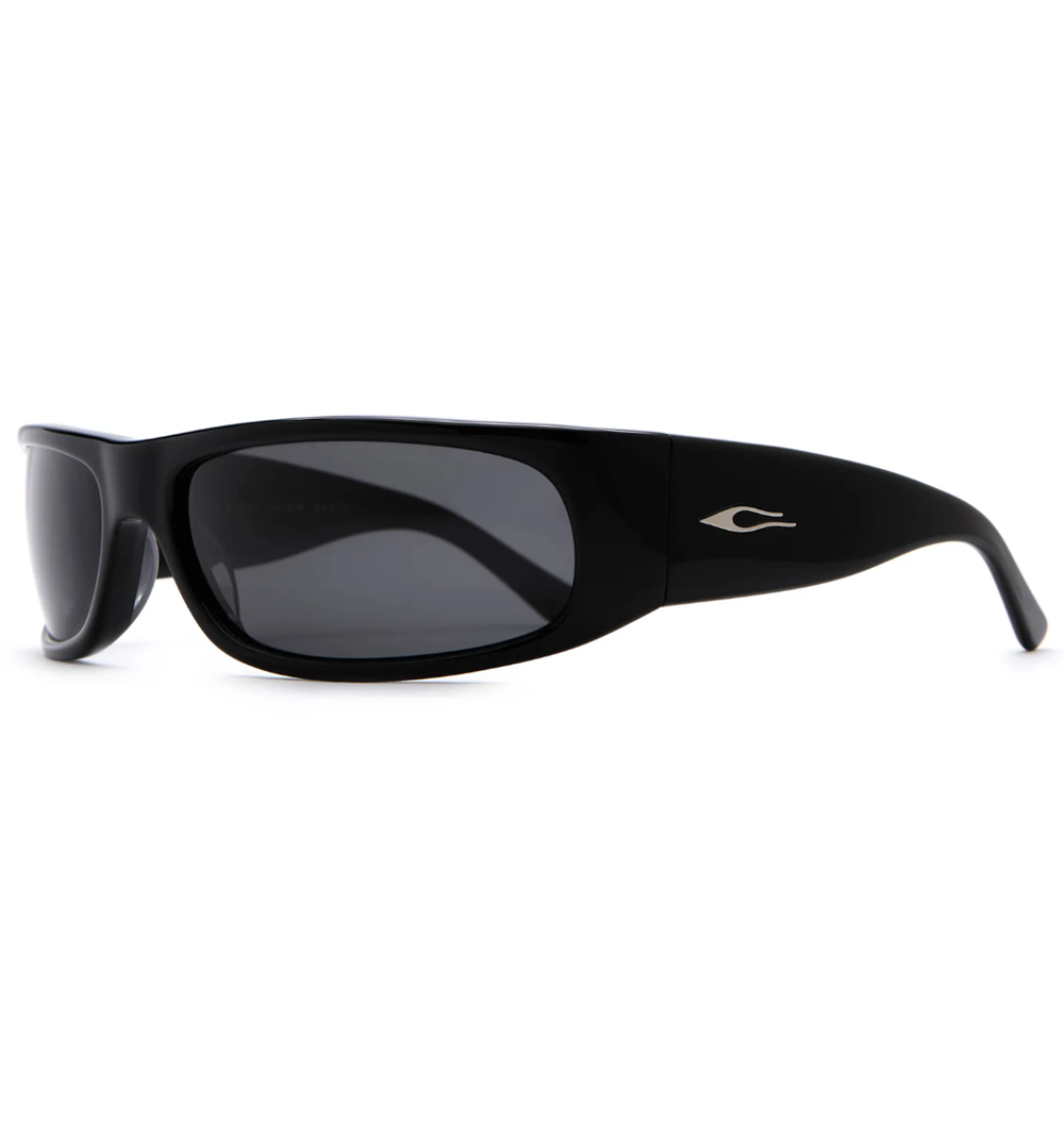 Crap Speed Charm Polarized Sunglasses Black Grey