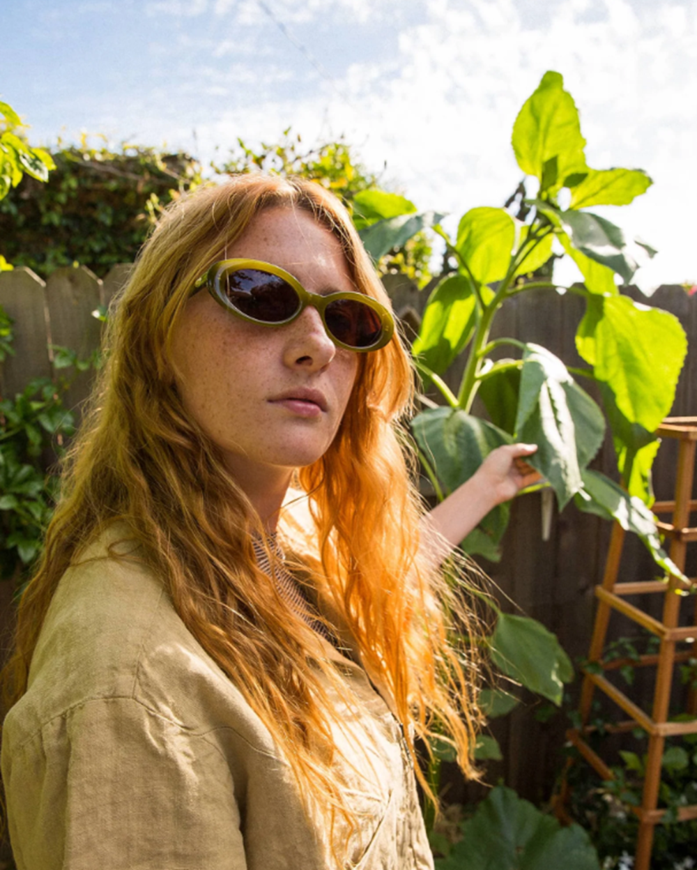 Crap Sweet Leaf Sunglasses Olive Amber