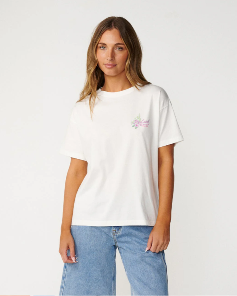 Rip Curl Saloon Relaxed Tshirt Bone S