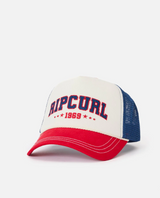 Rip Curl Mixed Revival Womens Trucker Hat Red White Blue Snapback