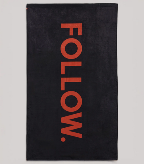 Follow Normal Towel Black One Size