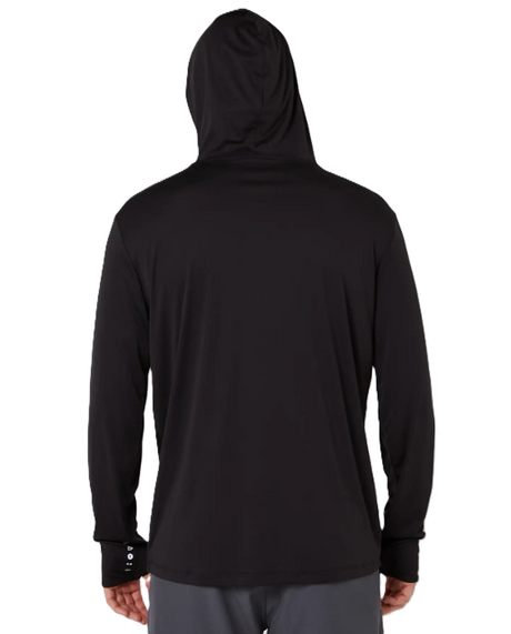 Follow Sun Hood Longsleeve Tee UPF Black M