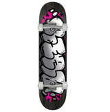 Real Bubble Letters Skateboard Complete Black 8.5x14.25WB