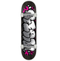 Real Bubble Letters Skateboard Complete Black 8.5x14.25WB