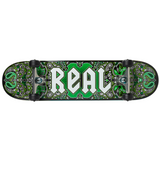 Real Bandana Skateboard Complete Black Green 8.06x14.38WB