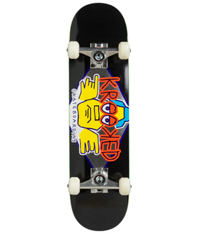 Krooked Arketype Skateboard Complete Black 7.5x12.75WB