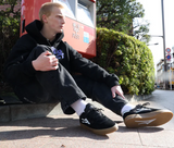 Lakai Cambridge Suede Shoes Black White Gum