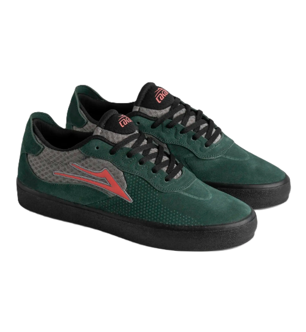 Lakai Essex Skate Shoes Spruce Black Coral 8.5