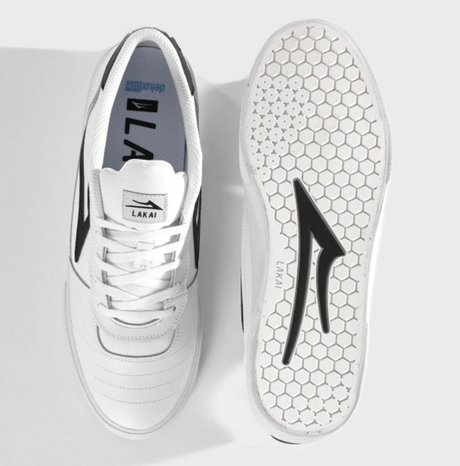 Lakai Cambridge Suede Shoes White Leather