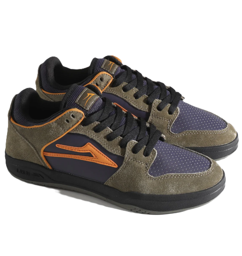Lakai Telford Low Shoes Ivy Gray Orange