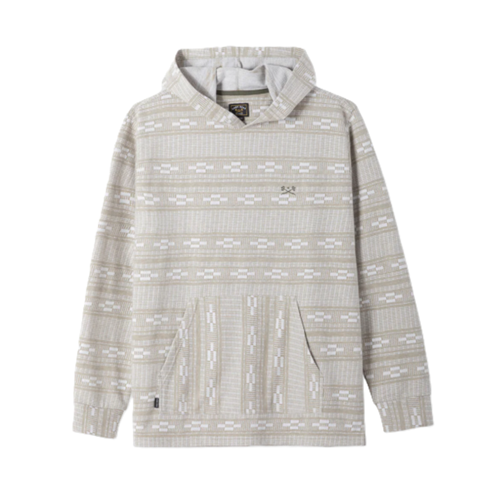 Dark Seas Ginther Knit Hoodie Moss White S