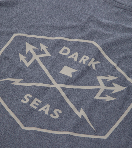 Dark Seas No Sweat SS Tshirt Navy Heather