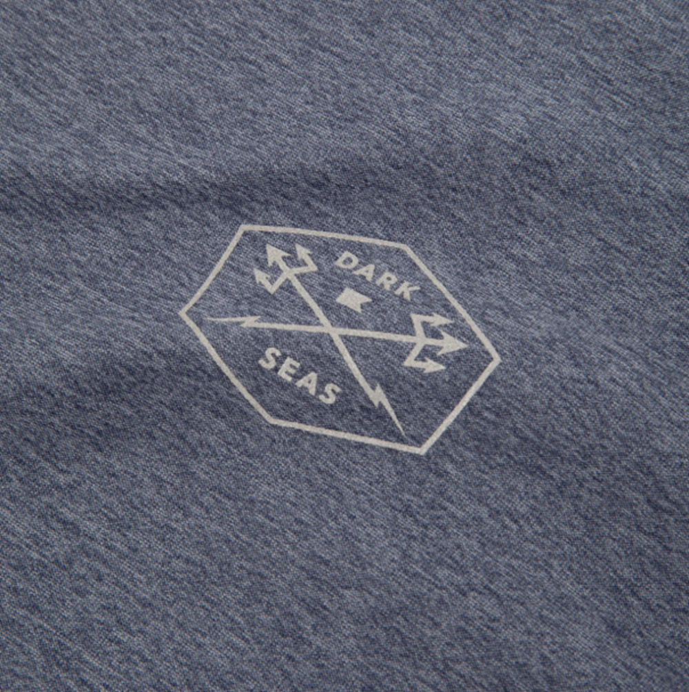 Dark Seas No Sweat SS Tshirt Navy Heather