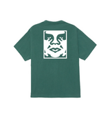 Obey Bold Icon Face Tshirt RainForest M