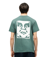 Obey Bold Icon Face Tshirt RainForest