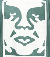 Obey Bold Icon Face Tshirt RainForest