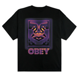 Obey Heat Map Icon Tshirt Black L