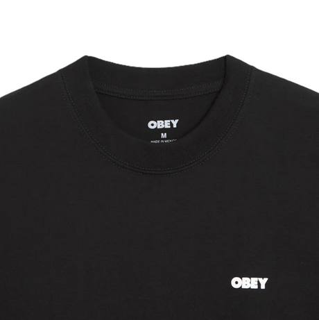 Obey Heat Map Icon Tshirt Black