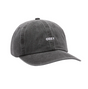 Obey Pigment Bold 6 Panel Hat Black Strapback