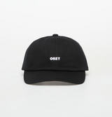 Obey Bold Curve 6 Panel Hat Black Snapback