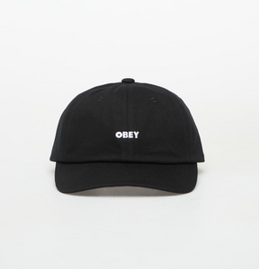 Obey Bold Curve 6 Panel Hat Black Snapback