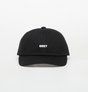 Obey Bold Curve 6 Panel Hat Black Snapback