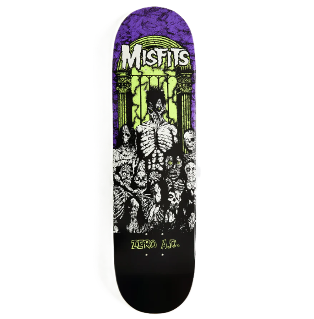 Zero Misfits AD Skateboard Deck Purple 8.5