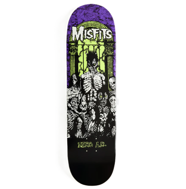 Zero Misfits AD Skateboard Deck Purple 8.5