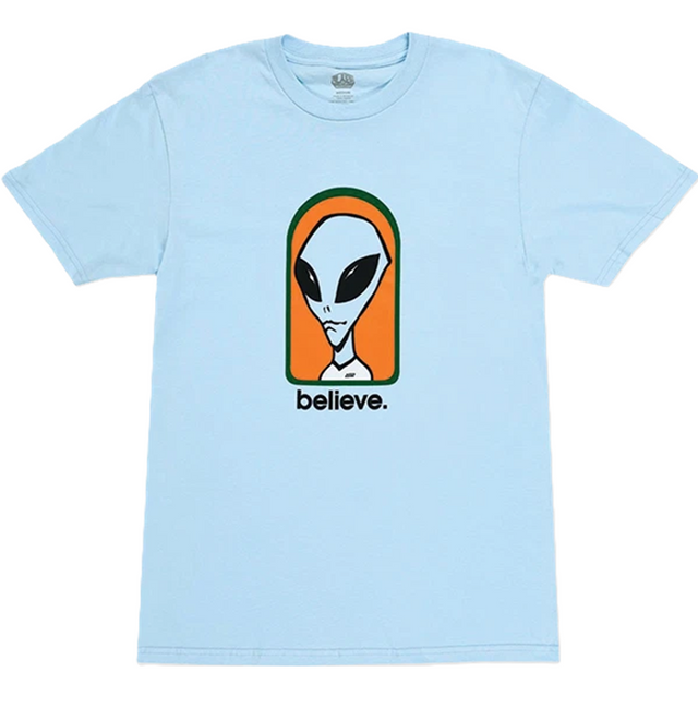 Alien Workshop Believe SS Tshirt Light Blue Medium