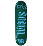 Social Hit Stix Skateboard Deck Green Blue 8.375 -O