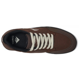 Emerica Heritic Skate Shoes Brown Black Tan
