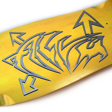Alva Dolphin Skateboard Deck Yellow 11.12