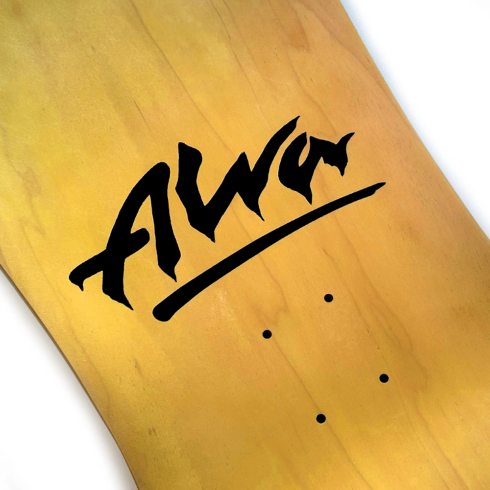 Alva Dolphin Skateboard Deck Yellow 11.12
