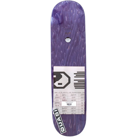 Quasi Crockett Time is Skateboard Deck White Black Blue 8.5x14.5WB