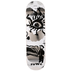 Quasi Rowe Knocker Skateboard Deck Silver Grey 8.5x14.25WB