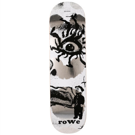 Quasi Rowe Knocker Skateboard Deck Silver Grey 8.5x14.25WB