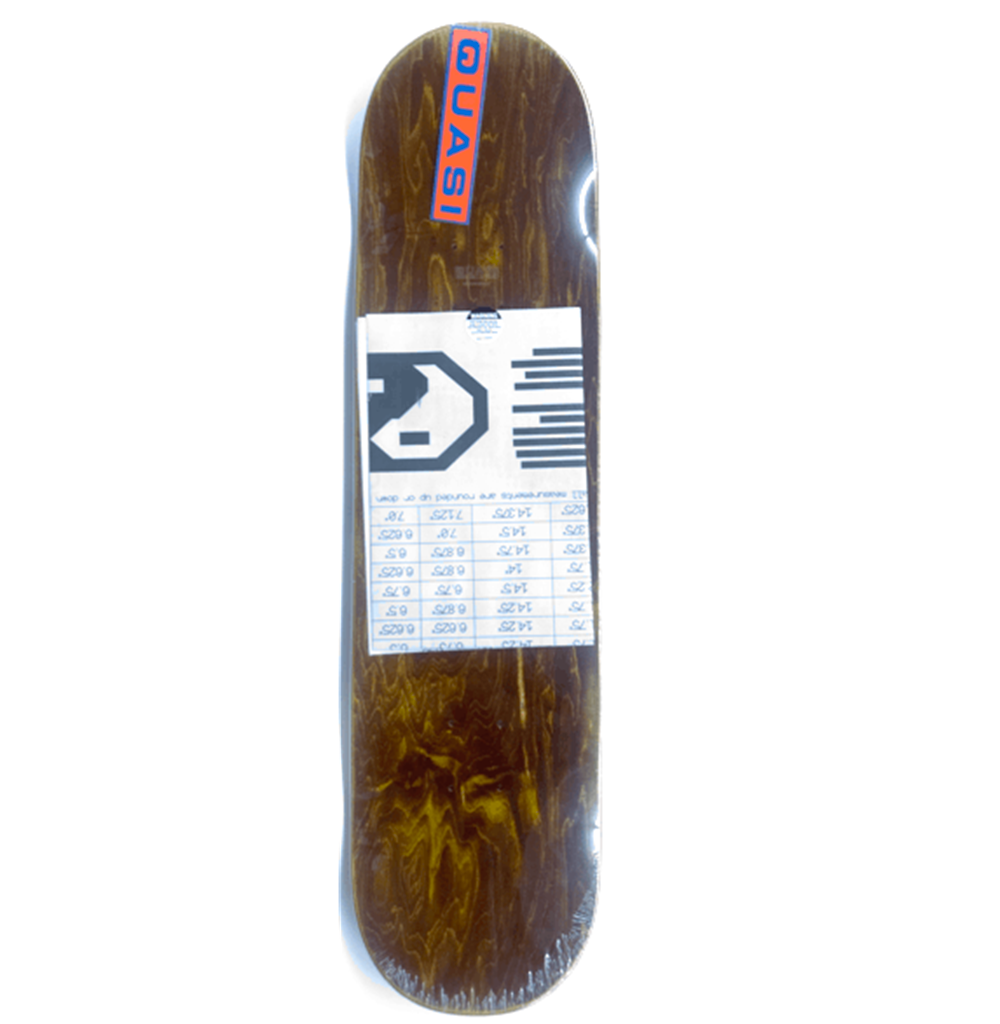 Quasi Rowe Knocker Skateboard Deck Silver Grey 8.5x14.25WB