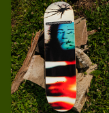 Quasi Altered States Skateboard Deck White Black Blue 8.0x14WB